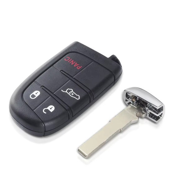 2017-2022 Jeep Compass / 4-Button 4A Chip 433Mhz Smart Key / PN: 68250341AB / M3N-40821302 (AFTERMARKET)